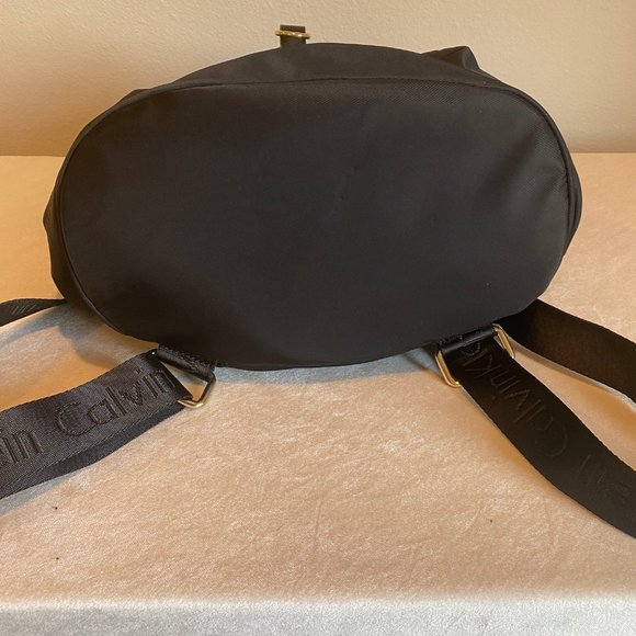 Calvin Klein Black Nylon Talia Backpack